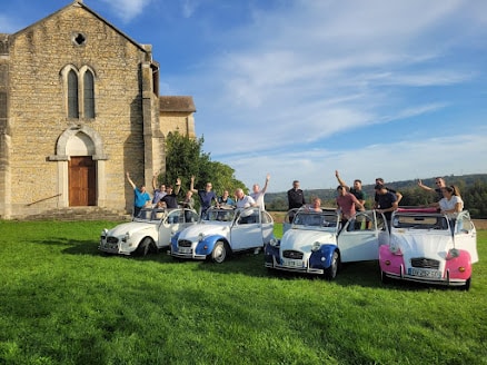sortie 2cv paysage ensoleillé