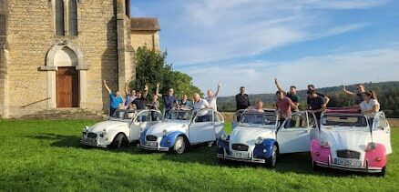 sortie 2cv paysage ensoleillé